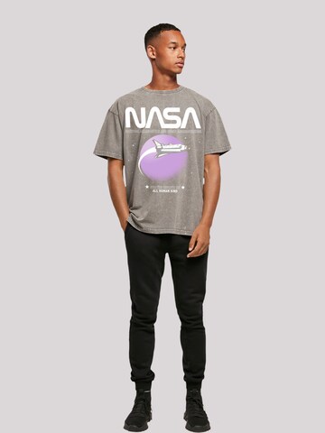 F4NT4STIC Shirt 'NASA Shuttle Orbit' in Grey