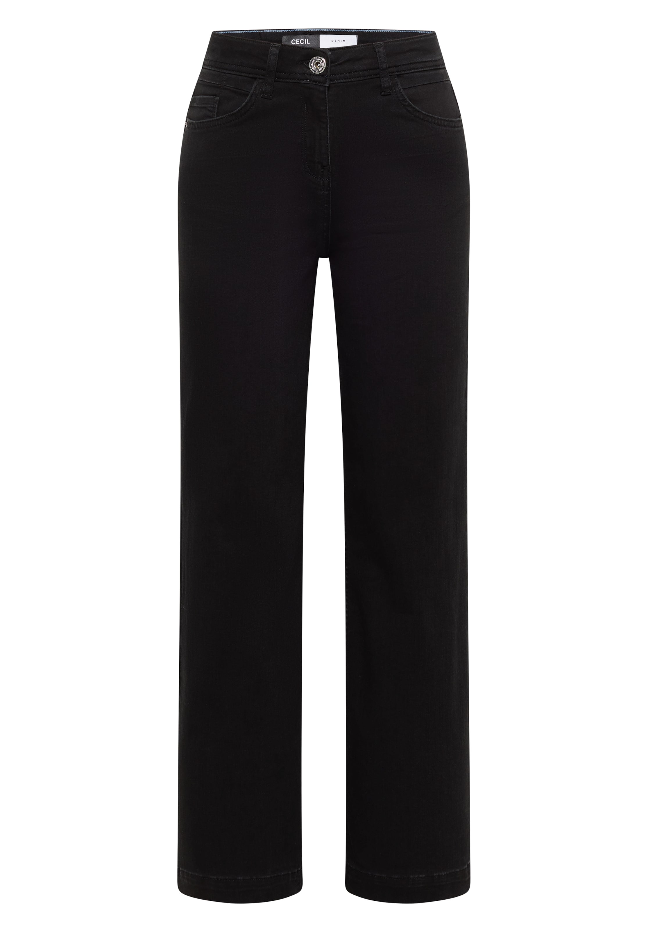 CECIL Slimfit Jeans in Schwarz: Vorderseite