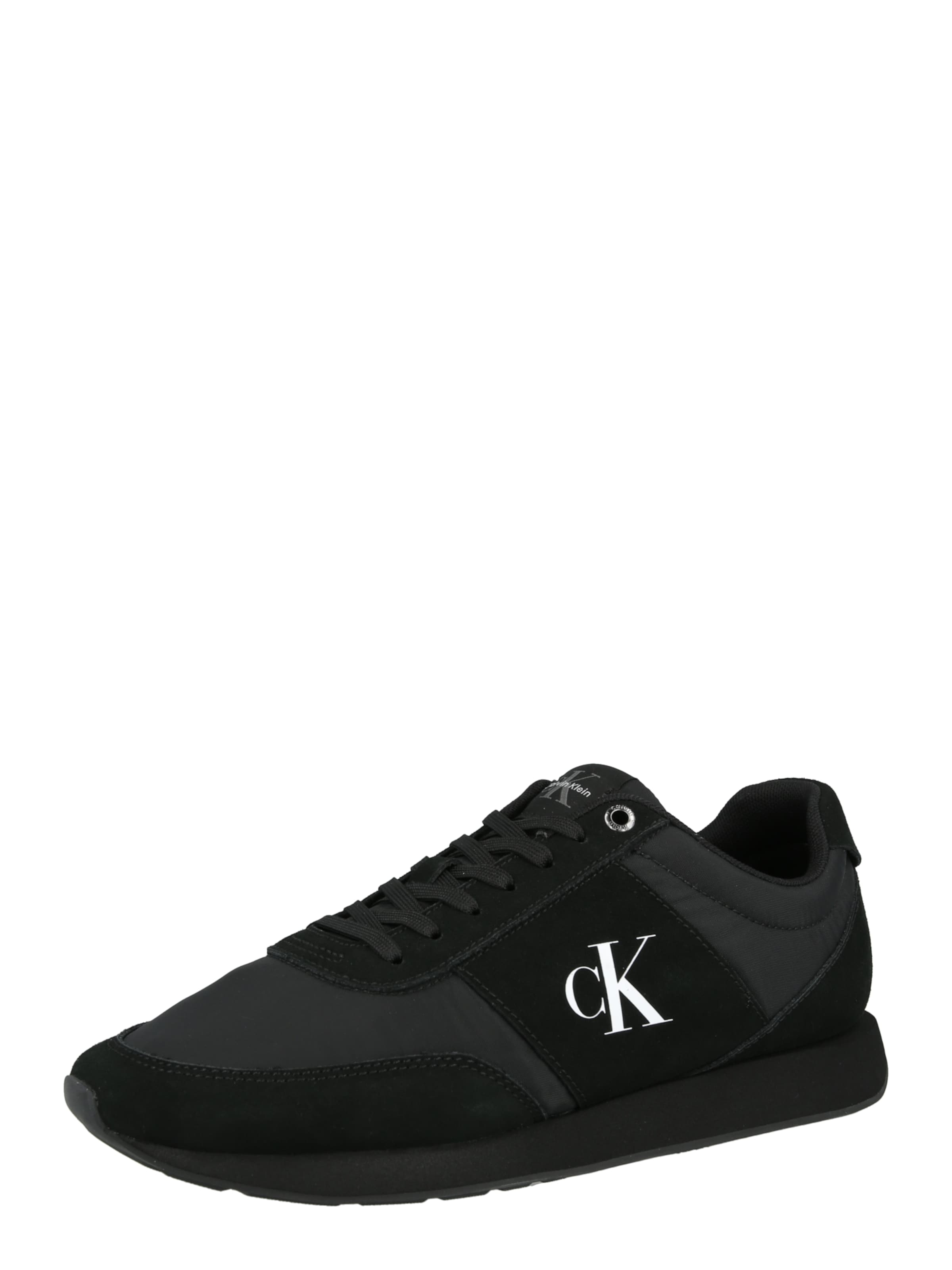 Sneaker bassa 'RETRO RUNNER BAND' di Calvin Klein in nero: frontale