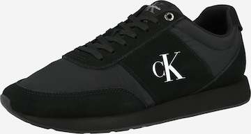 Sneaker bassa 'RETRO RUNNER BAND' di Calvin Klein in nero: frontale