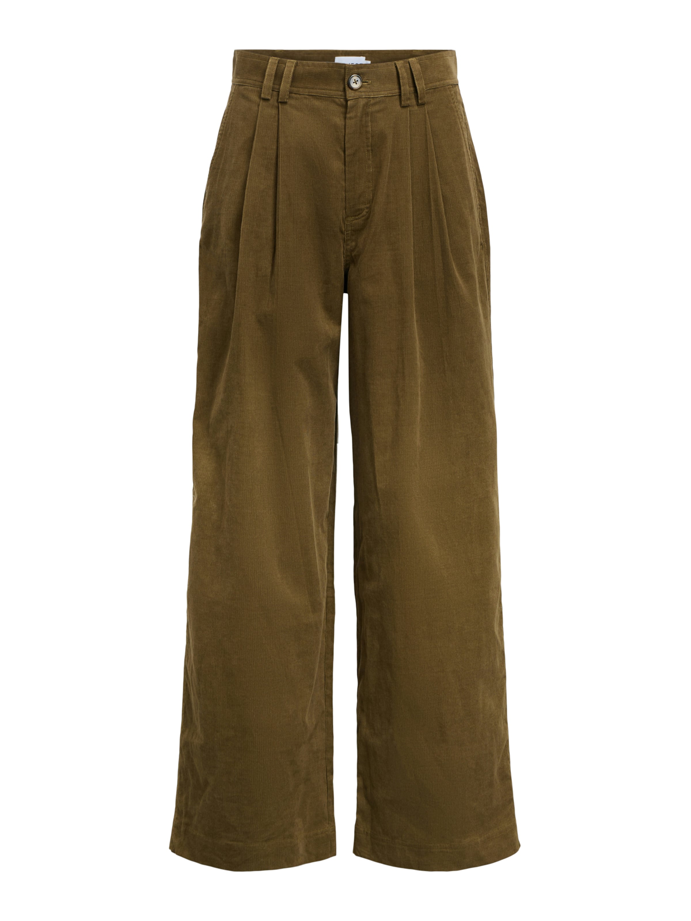 OBJECT Zvonové kalhoty Kalhoty se sklady v pase 'OBJROY' – zelená: přední strana