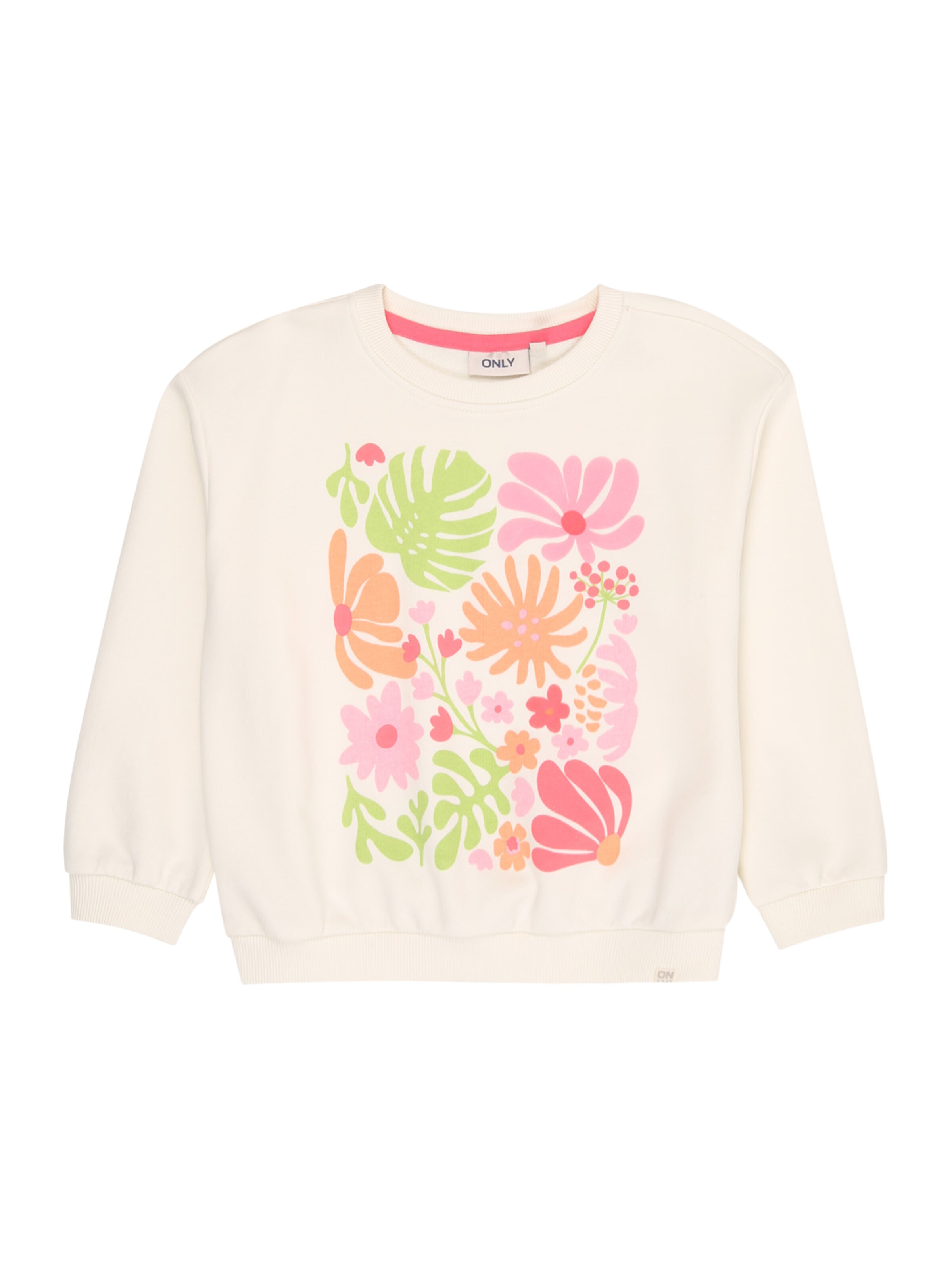 Only Mini Μπλούζα φούτερ 'KMGHOLIDAY' σε μπεζ: μπροστά