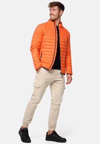 INDICODE JEANS Between-season jacket 'Islington' in Orange