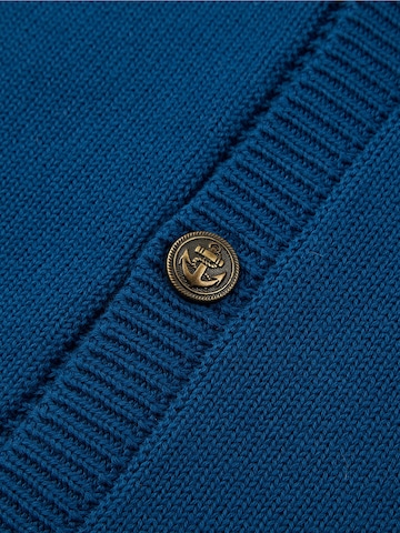Sailing Knit Cardigan in Blue