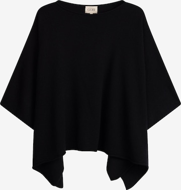 GOBI Cashmere Sweter 'Women's Timeless Knitted Poncho' w kolorze czarny: przód