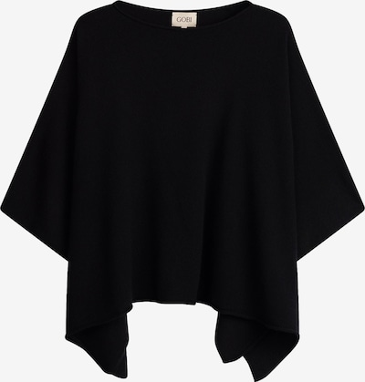 M-L dydžio Megztinis 'Women's Timeless Knitted Poncho' iš GOBI Cashmere, spalva – juoda, Prekių apžvalga