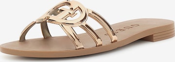 Saboți 'ELYHO2' de la GUESS pe auriu: față