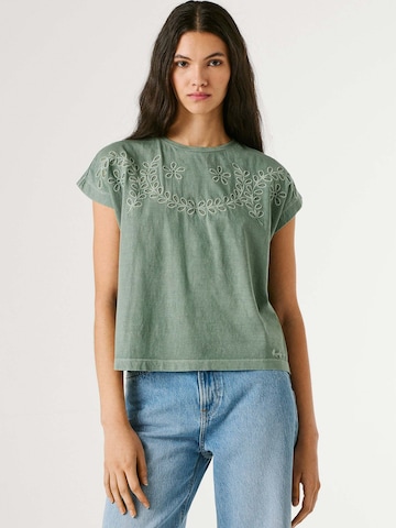 Pepe Jeans Shirt 'MINA' in Grün: Vorderseite