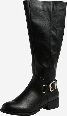 Bottes CALL IT SPRING en noir : devant