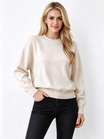 Yesfashion Sweater in Beige