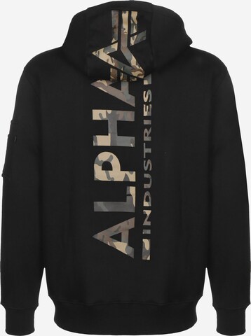 ALPHA INDUSTRIES Sweatshirt in Zwart