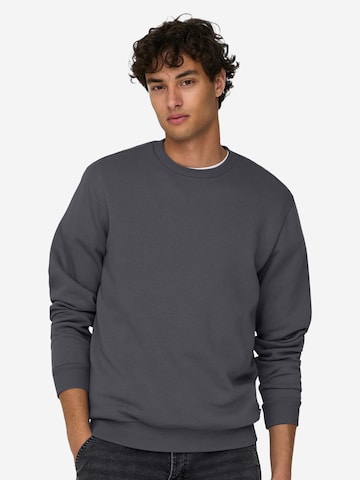 Only & Sons Sweatshirt 'Ceres' in Grau