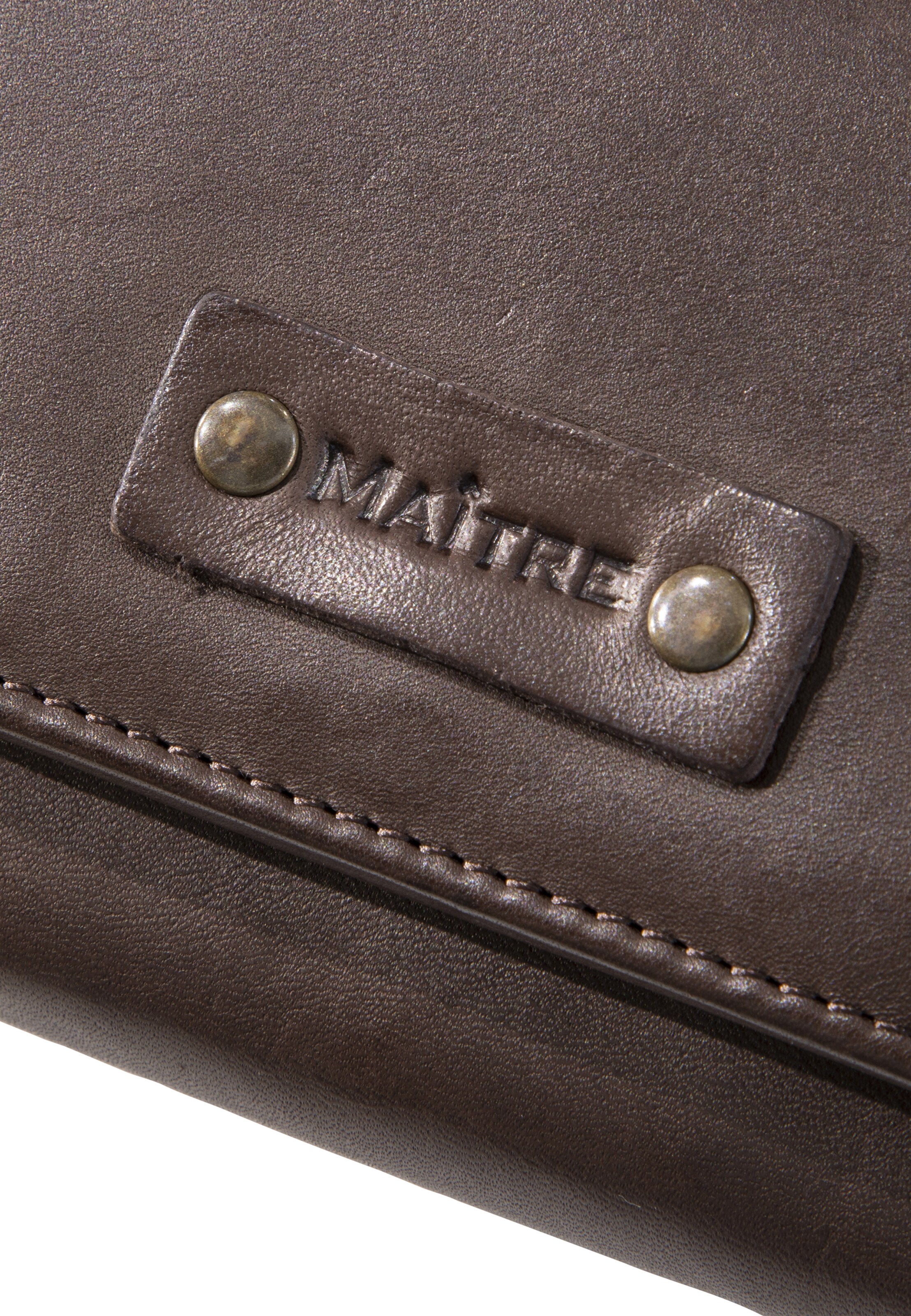 Maître Portemonnee in Bruin