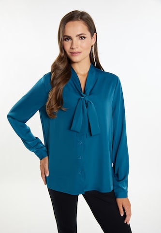 faina Bluse in Blau: predná strana