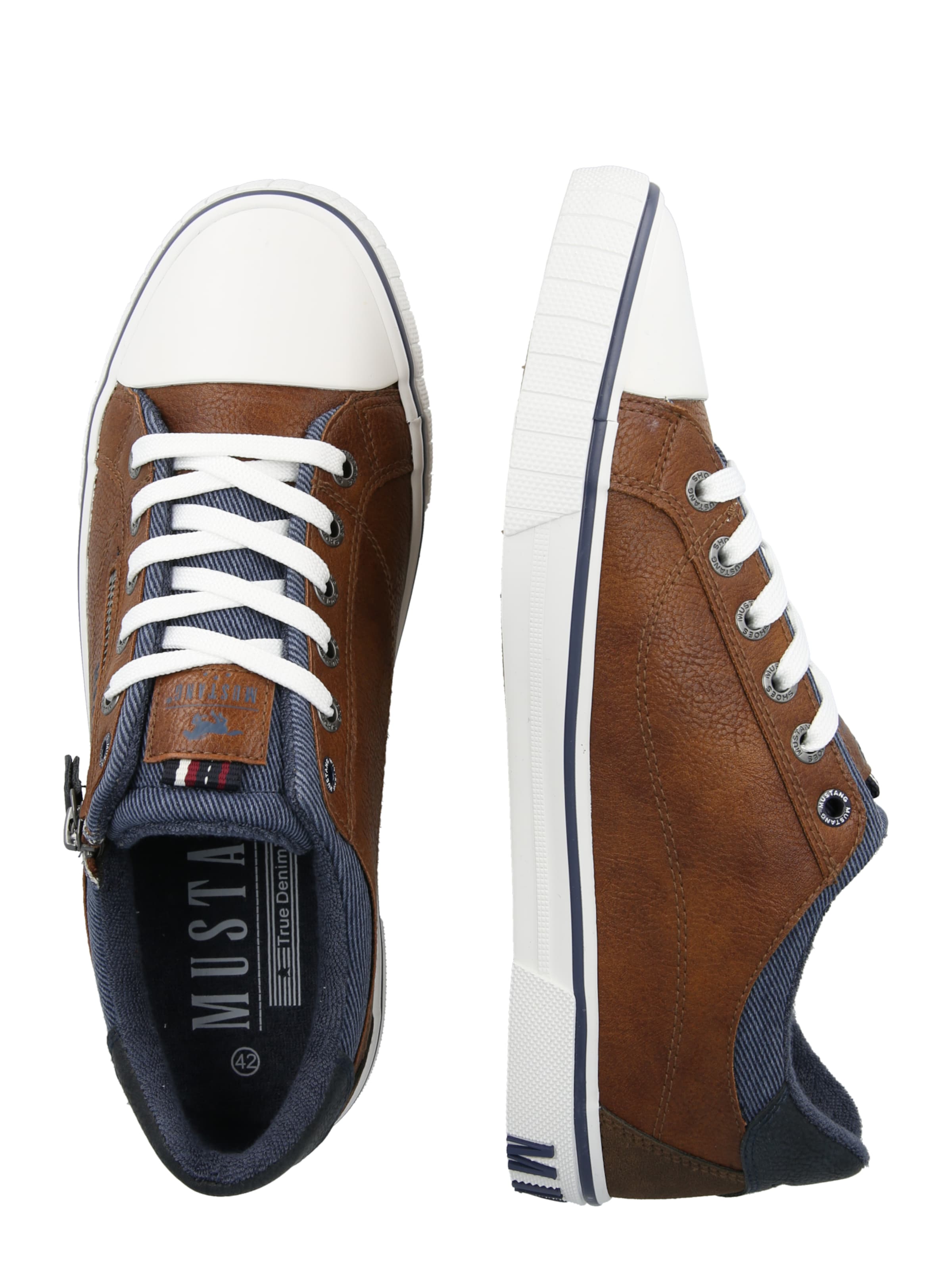 MUSTANG Rövid szárú sportcipők - barna