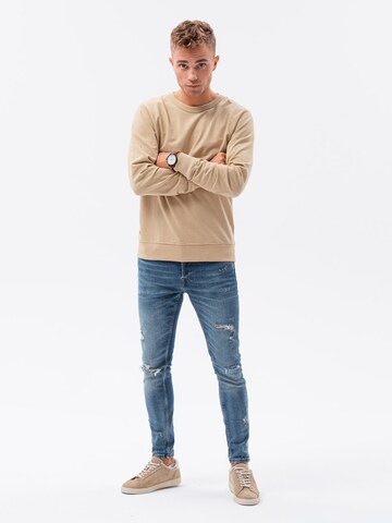 Ombre Sweatshirt 'B1153' in Beige