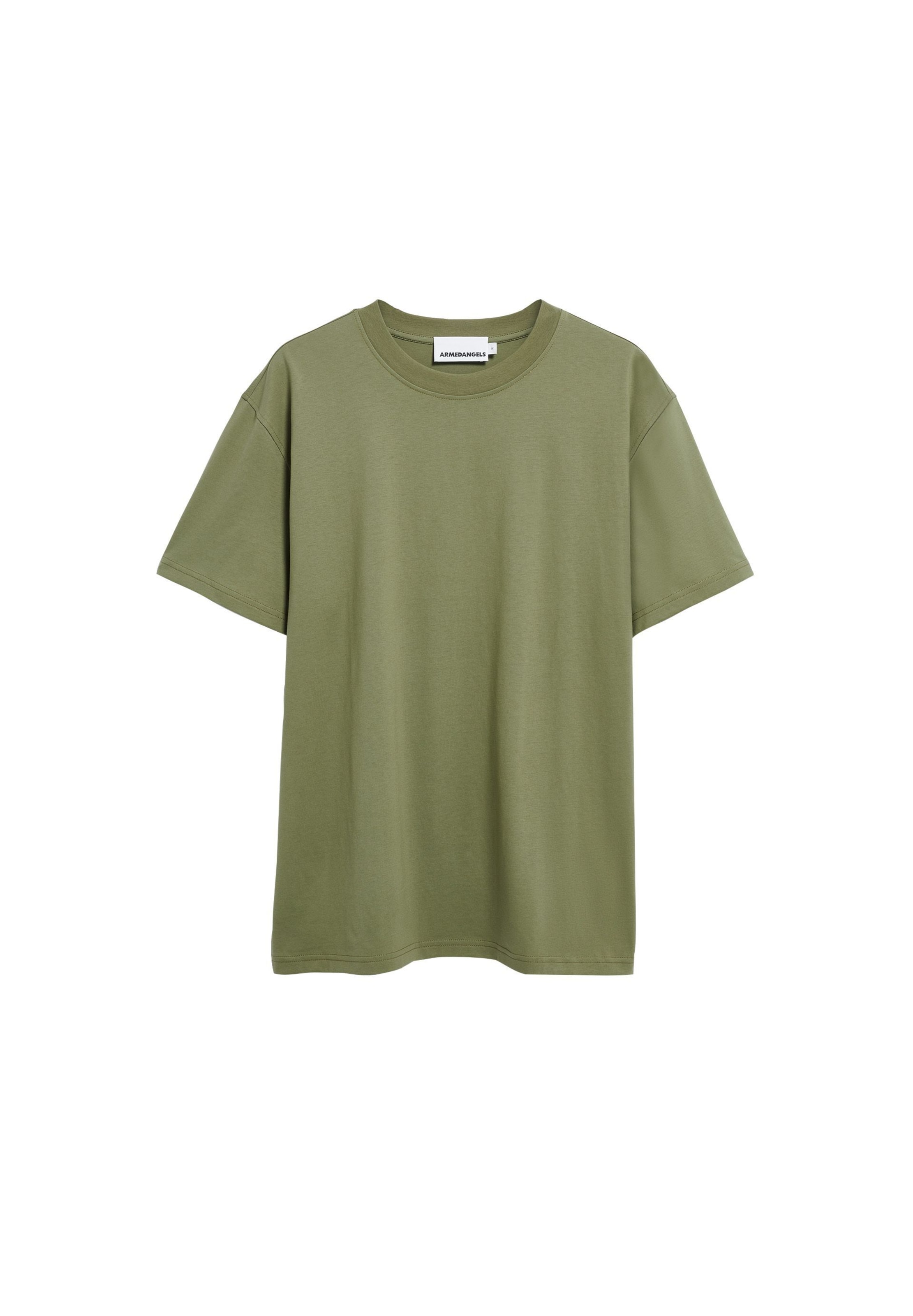 ARMEDANGELS Shirt 'Maarkos' in de kleur Kaki, Productweergave