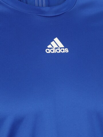 ADIDAS SPORTSWEAR Performance shirt 'Aeroready Hiit Back 3-Stripes' in Blue