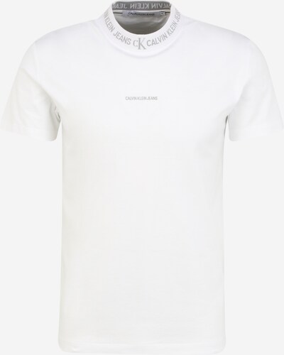 Tricou Calvin Klein Jeans pe gri / alb, Vizualizare produs