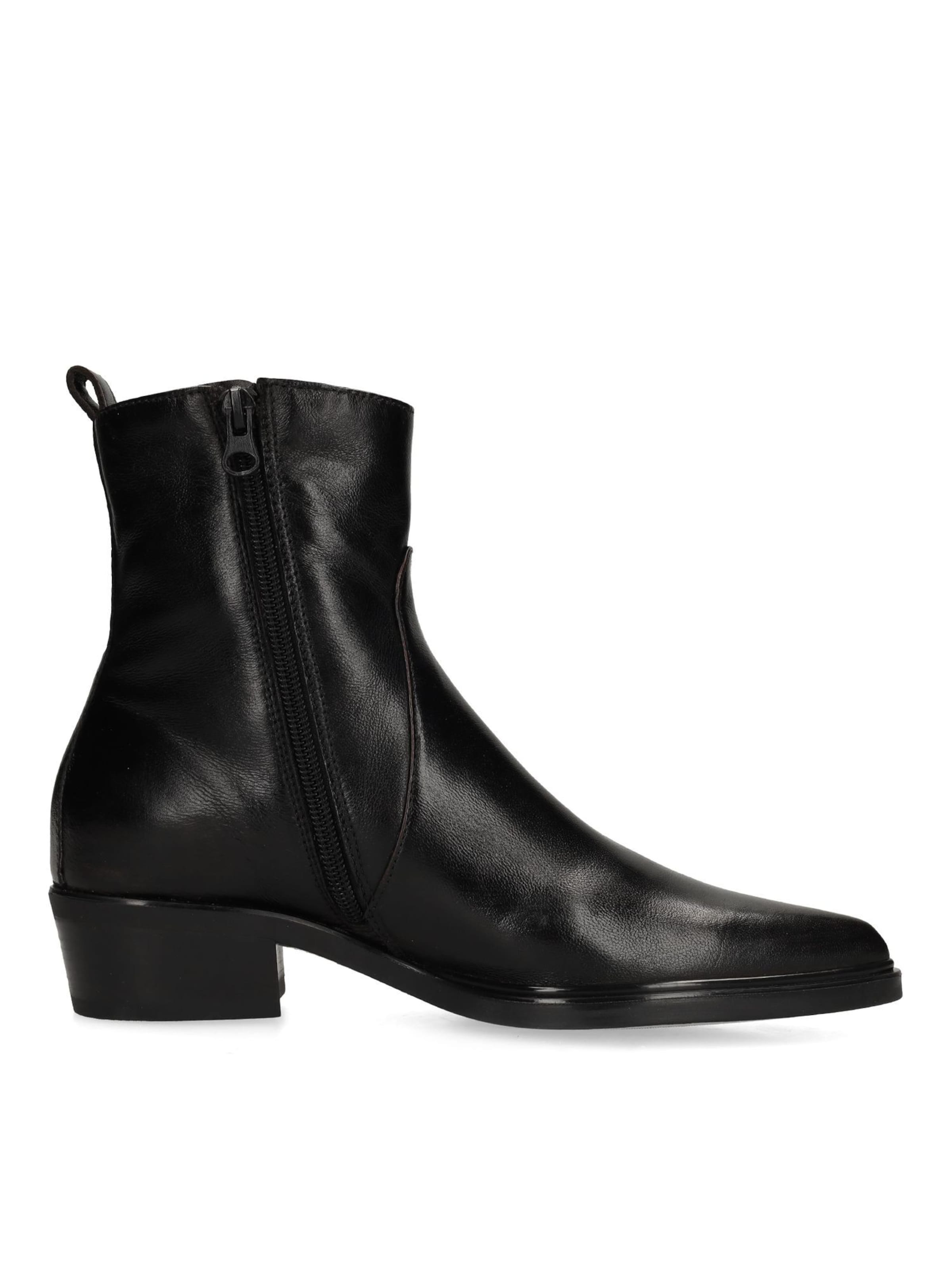 MANFIELD Stiefelette in Schwarz