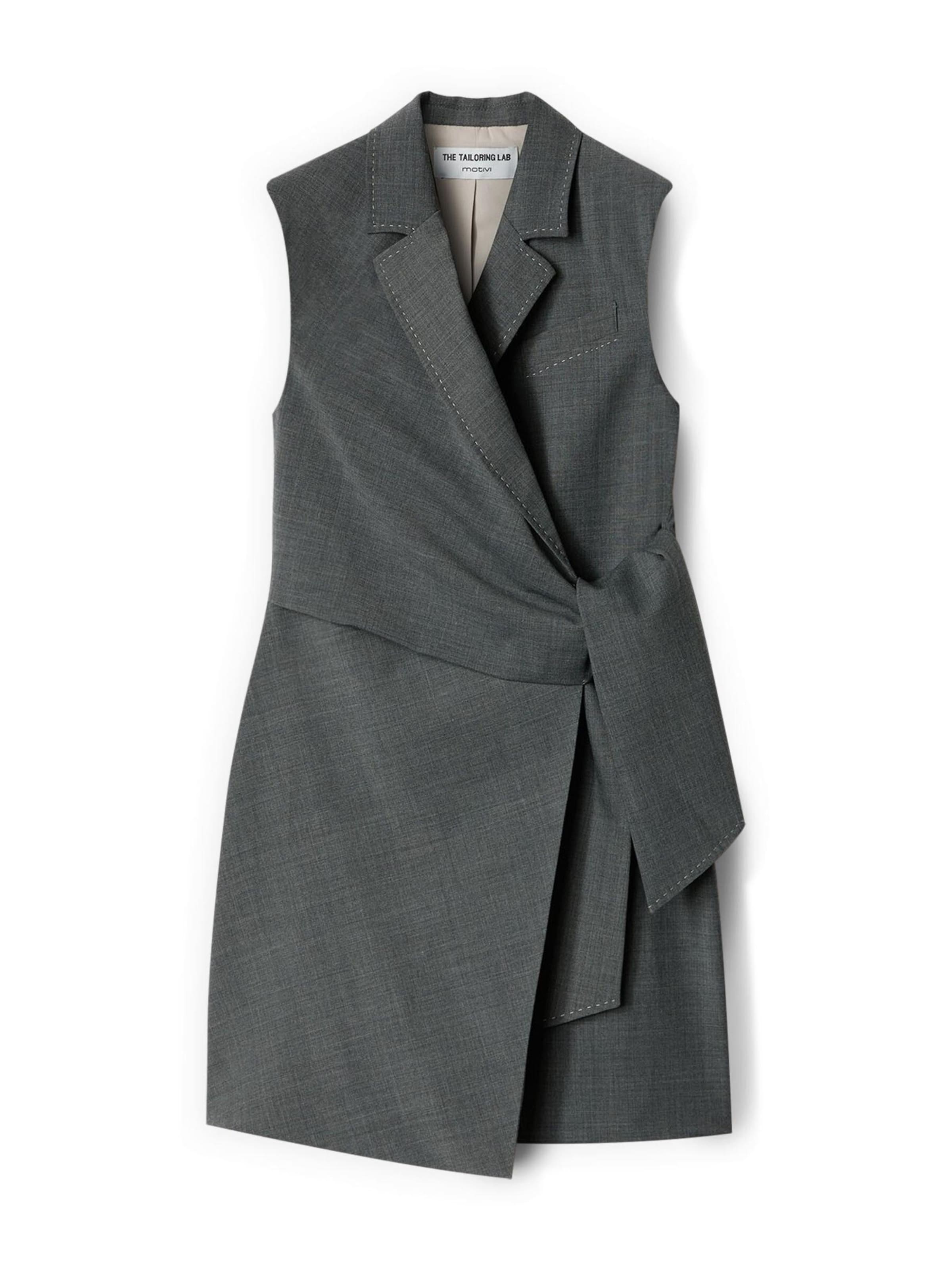 Robe MOTIVI en gris : devant