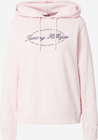 Sweat-shirt TOMMY HILFIGER en rose : devant