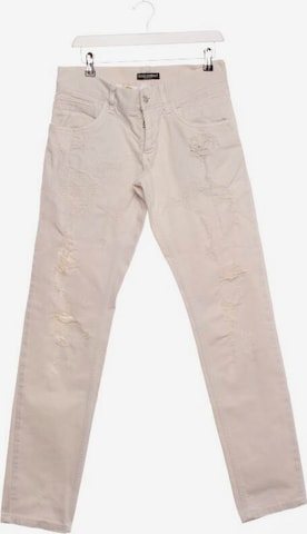 DOLCE & GABBANA Jeans in 31-32 in White: front