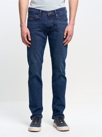 BIG STAR Slimfit Jeans 'TOBIAS' in Blauw: voorkant