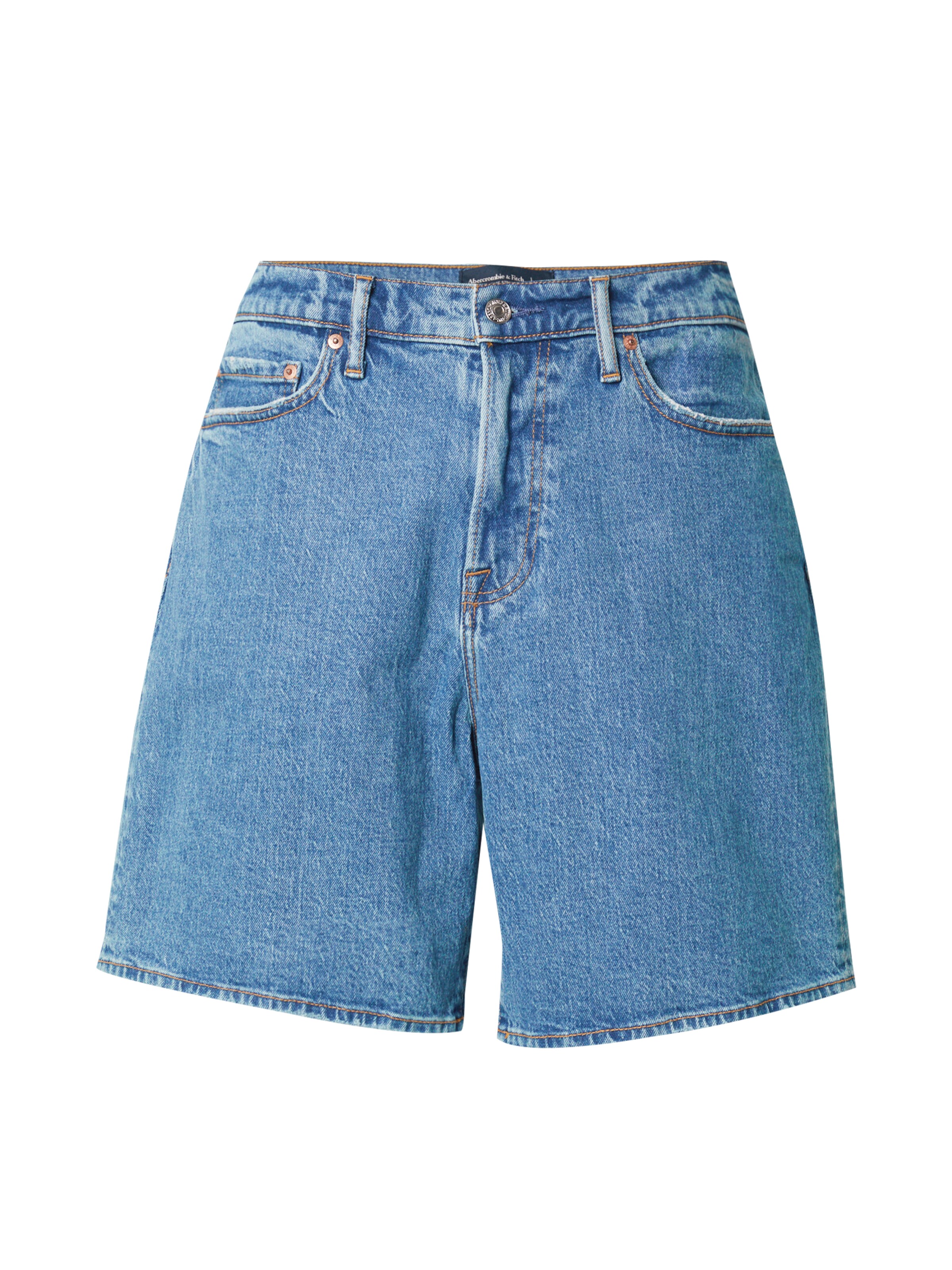 Abercrombie & Fitch Loose fit Jeans in Blue: front