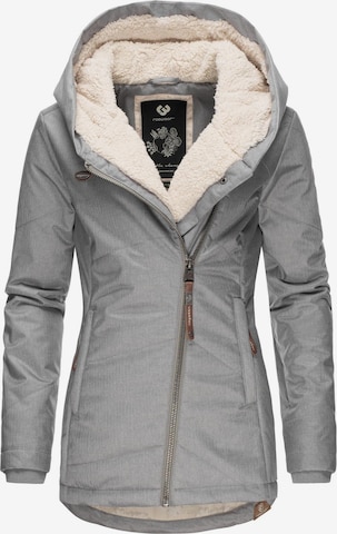 Ragwear Winter Jacket in Grey: front