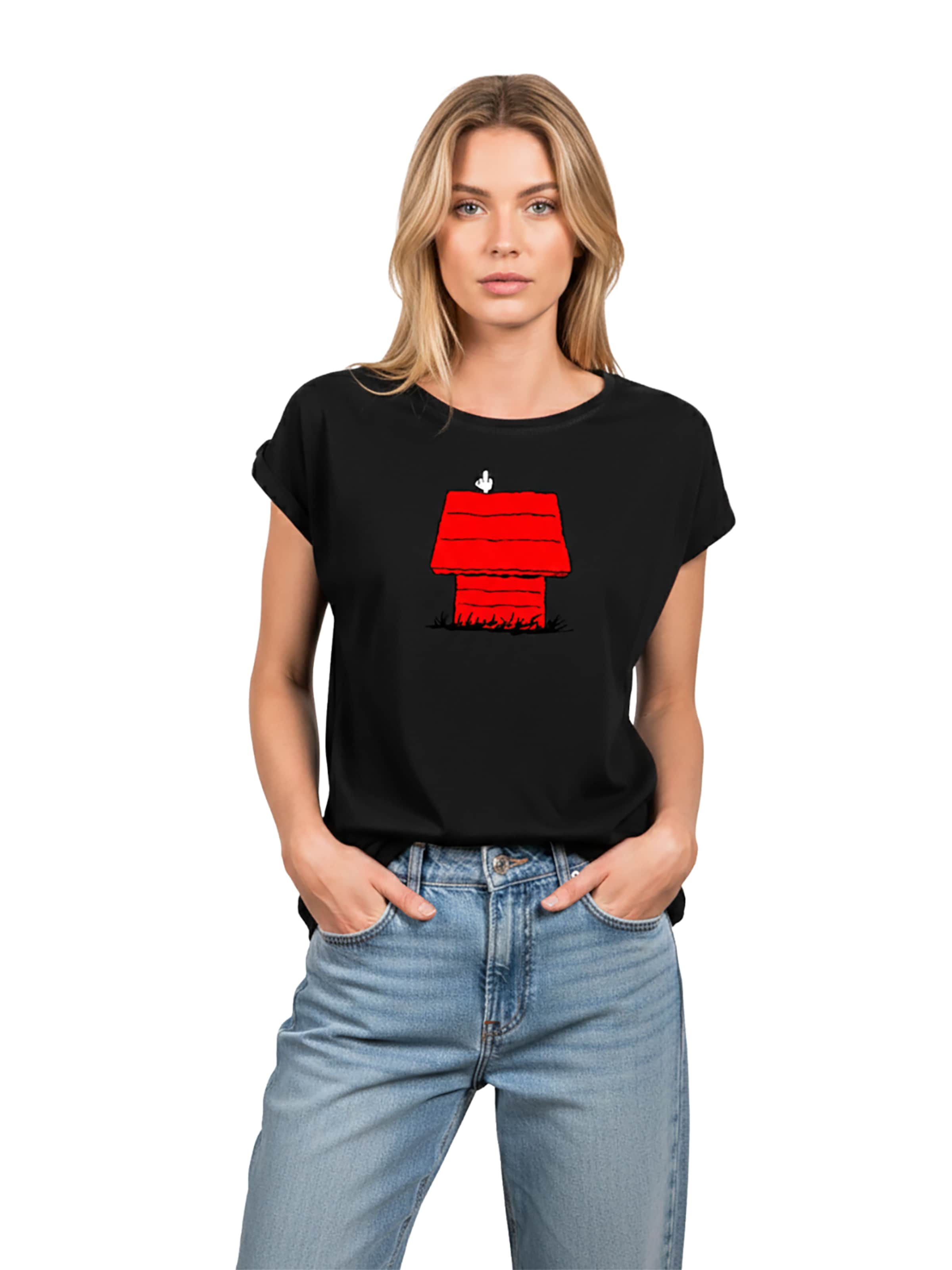 MAKAYA Shirt 'Dog House' in Black: front