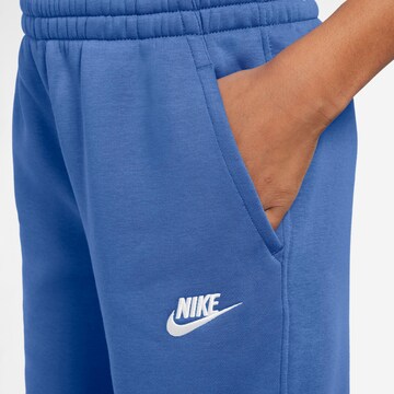 Nike Sportswear Tapered Pants 'Club Fleece' in Blue