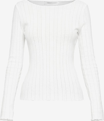 Maglietta di SASSYCLASSY in bianco: frontale