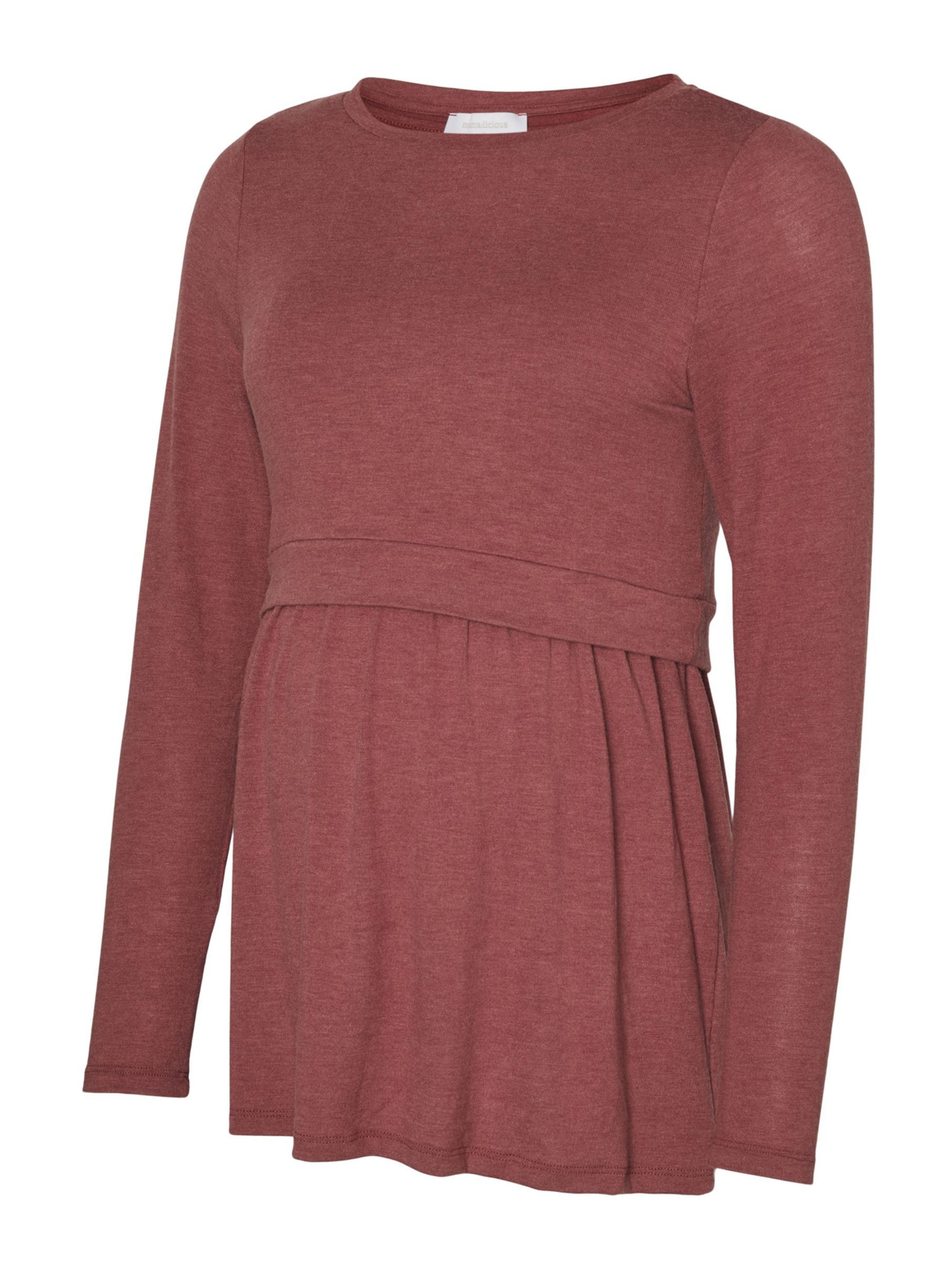 MAMALICIOUS Shirt 'MLANABELLA' in Red: front