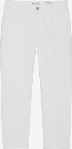 Coupe slim Pantalon 'LULEA' Marc O'Polo en blanc : devant