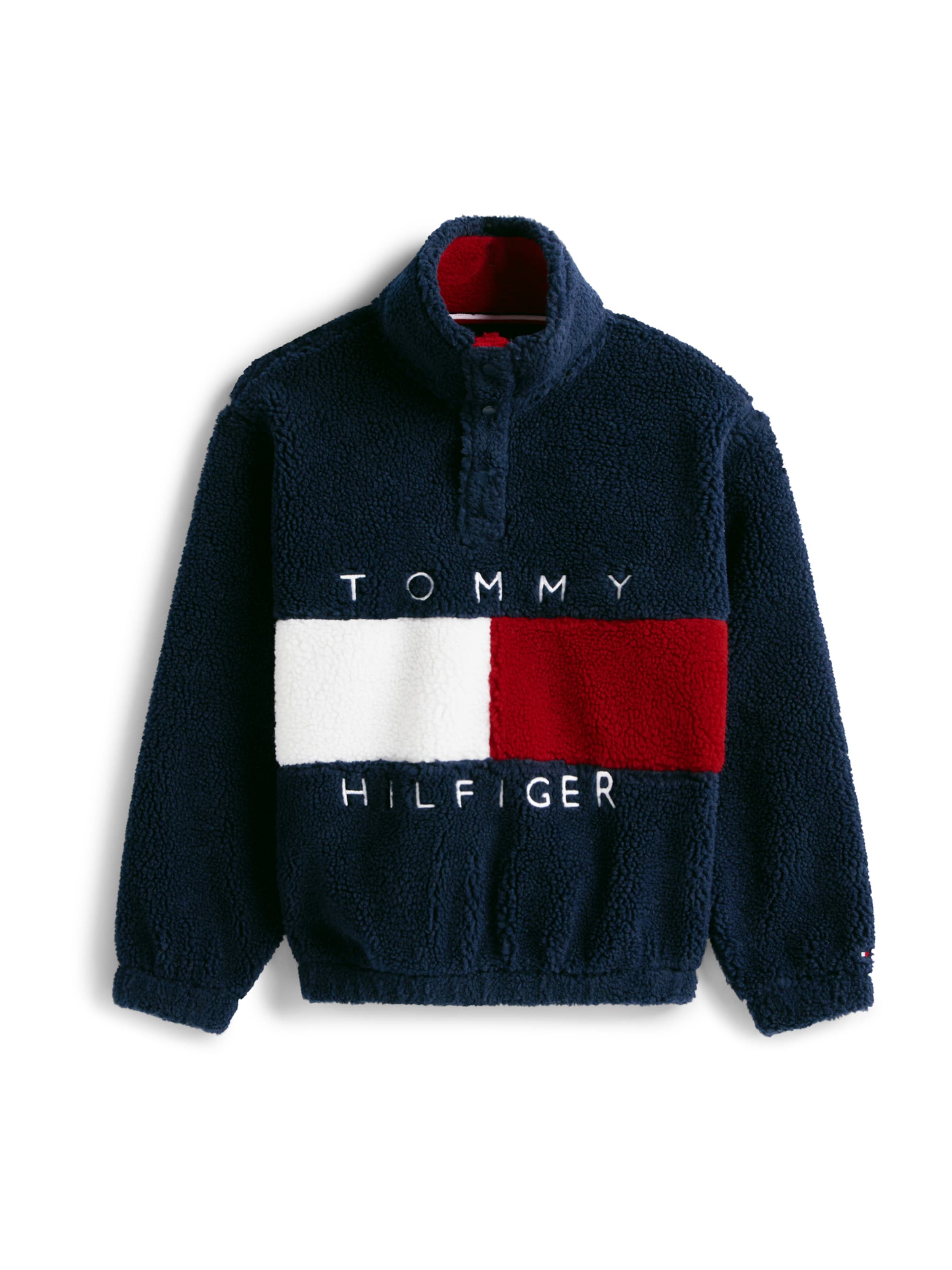 TOMMY HILFIGER Sveter 'HERITAGE' - Modrá: predná strana