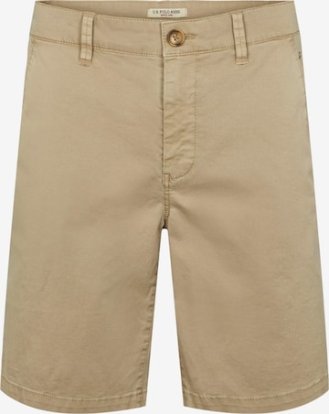 U.S. POLO ASSN. Chinohousut 'Lasse' värissä beige: etupuoli