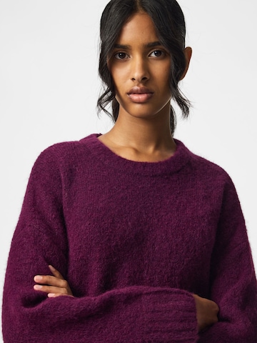 PIECES Sweater 'PCTINA' in Brown