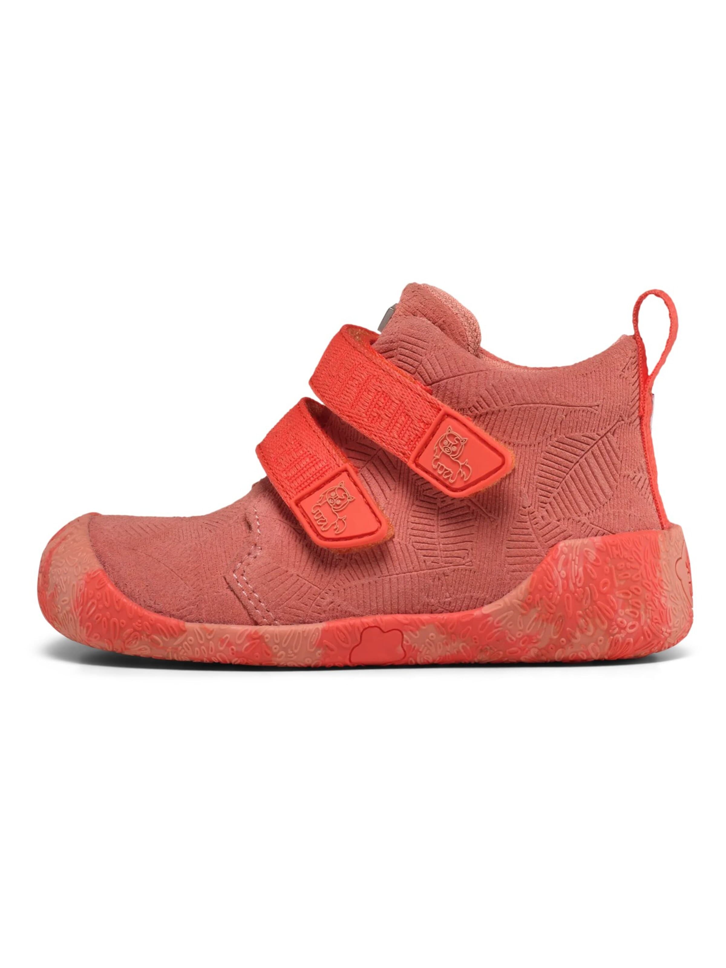 Affenzahn First-Step Shoes 'Lauflernschuh Leder Talky' in Orange: front