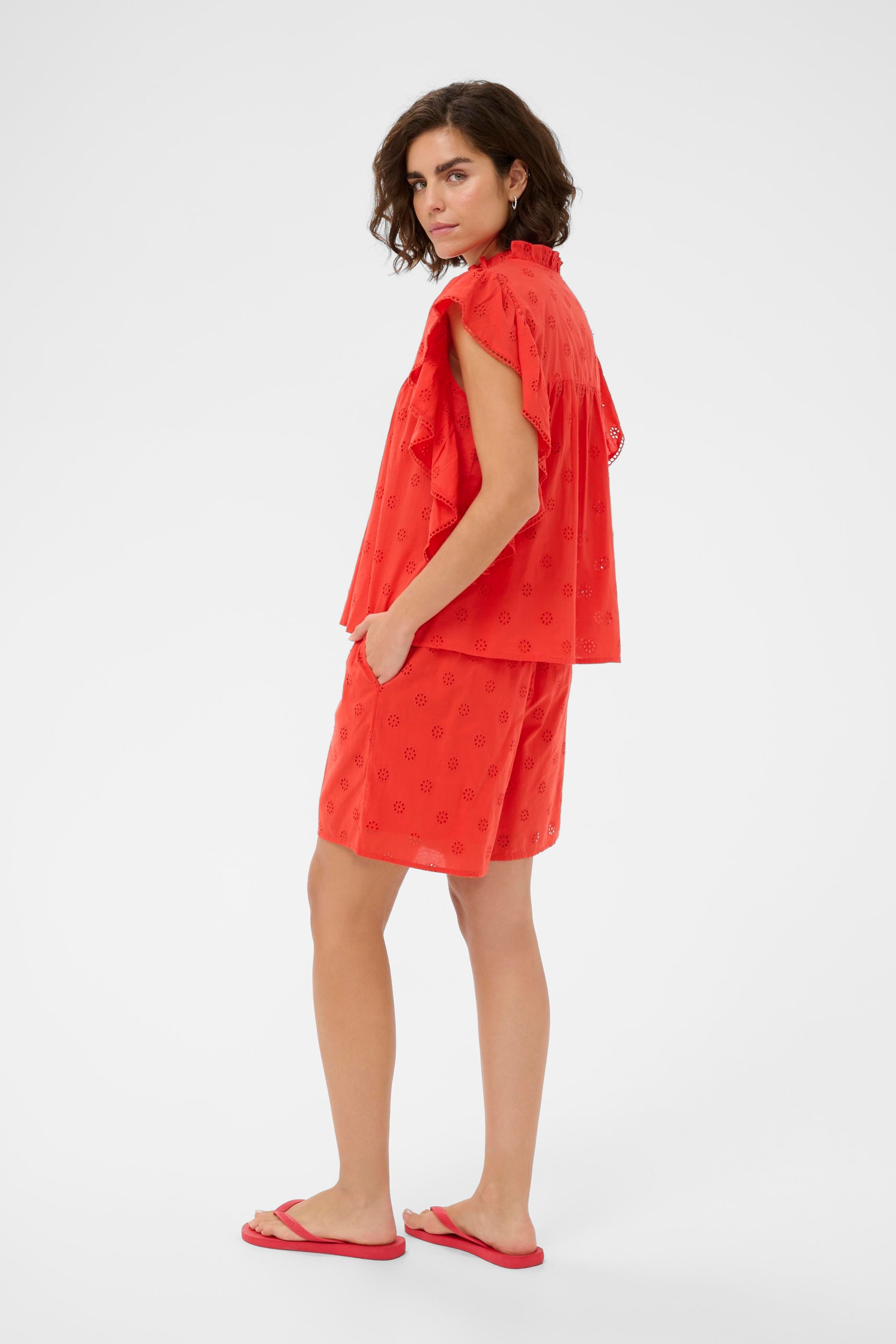 Kaffe - Blusa 'Fiona' em vermelho
