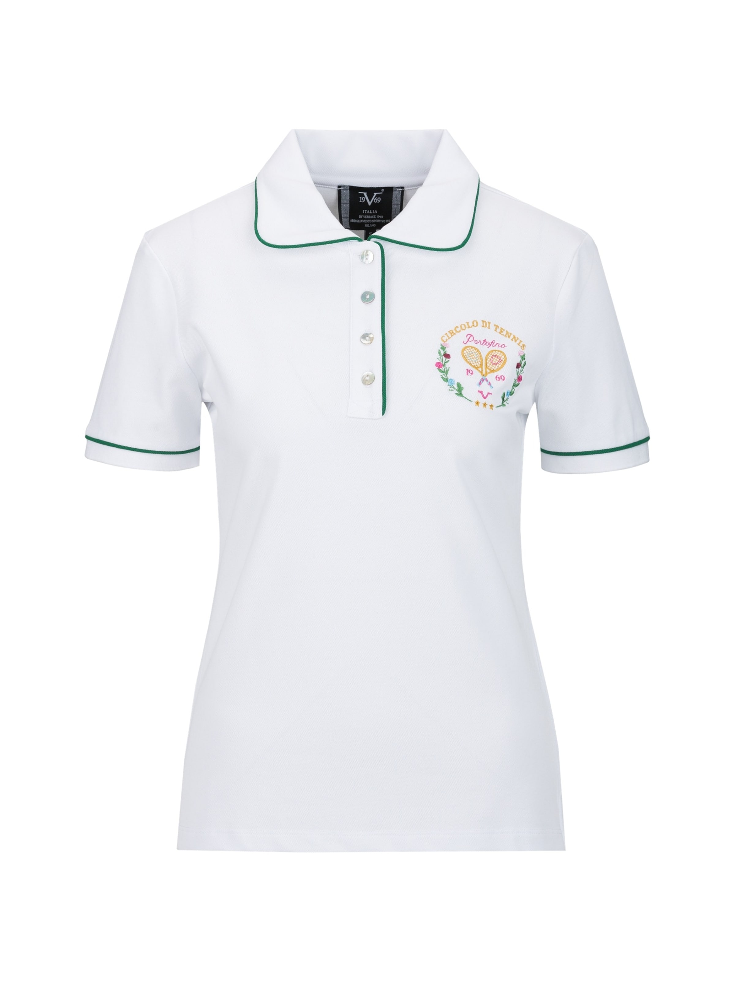 19V69 ITALIA Shirt 'Bibi Tennis 2' in White: front