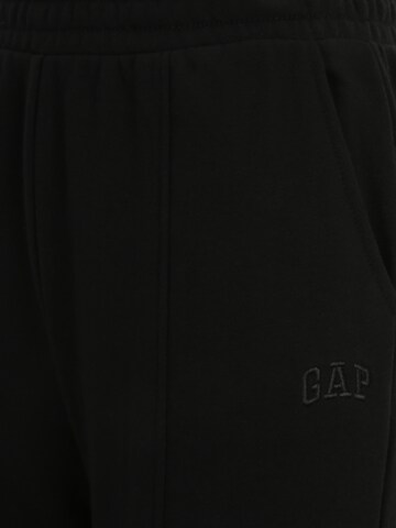 Gap Petite Široke hlačnice Hlače | črna barva
