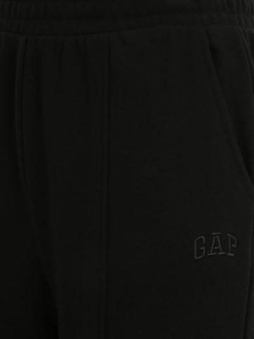 Gap Petite Широки крачоли Панталон в черно