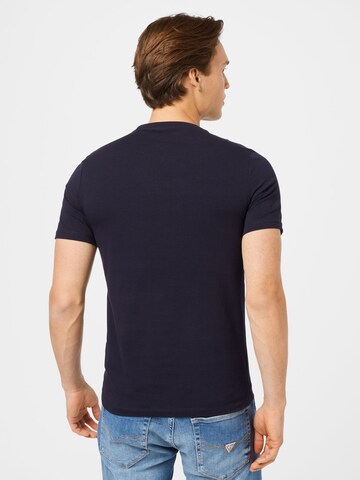 GUESS T-Shirt 'Point' in Blau