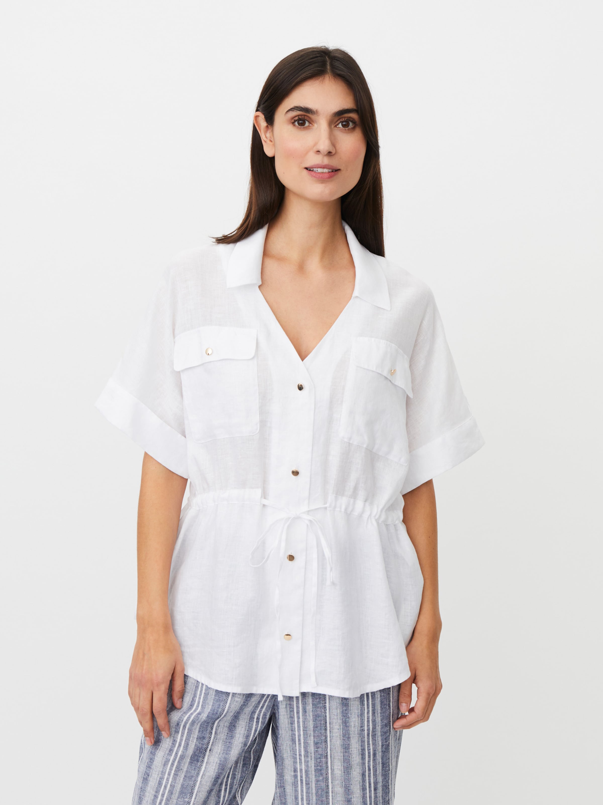 Masai Oversized shirt 'MaIdrienne' in Wit: voorkant