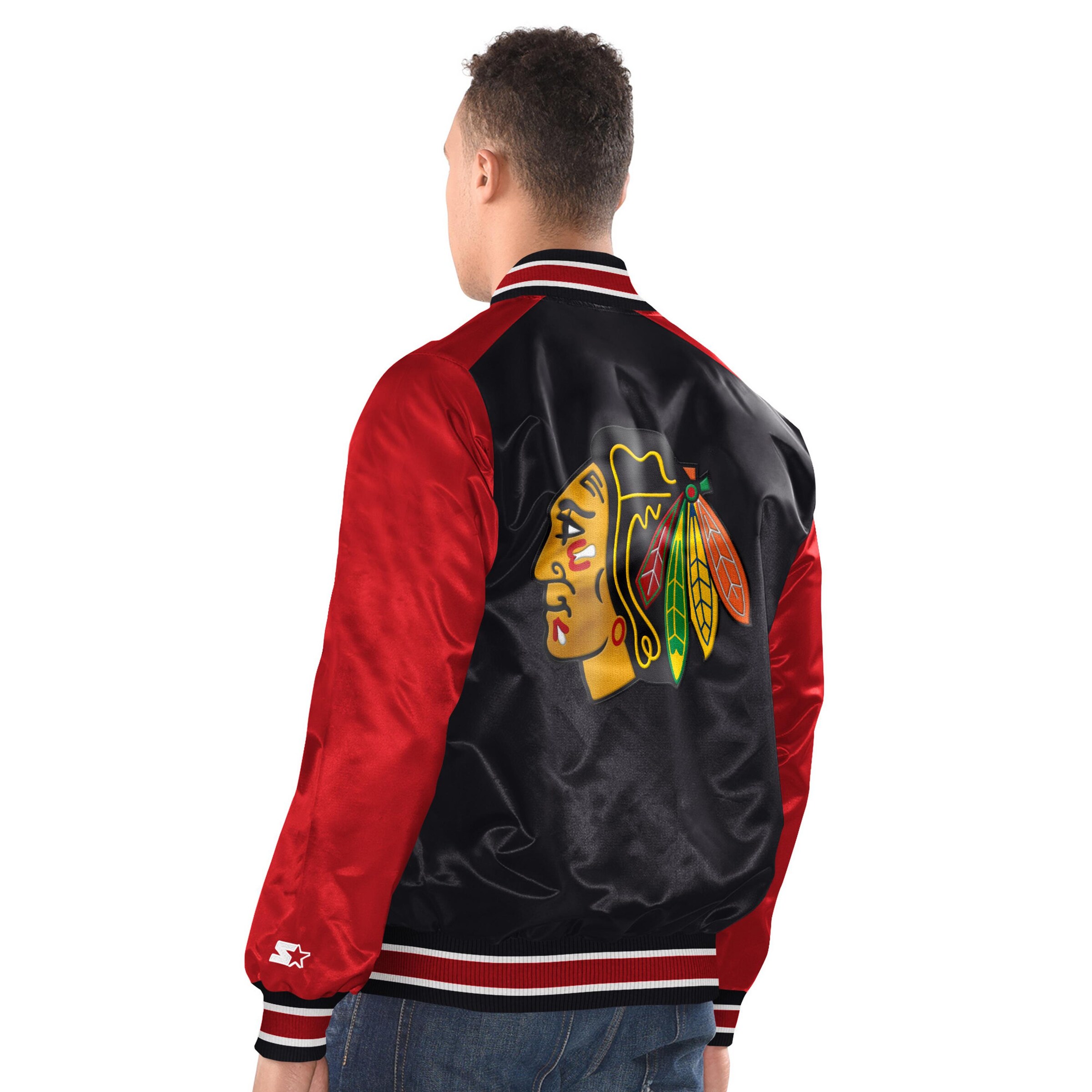 Starter Between-Season Jacket 'Chicago Blackhawks' in Red
