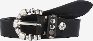 b.belt Handmade in Germany Belt 'Reesa' in Black: front