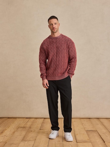 DAN FOX APPAREL Sweater 'Sören' in Red
