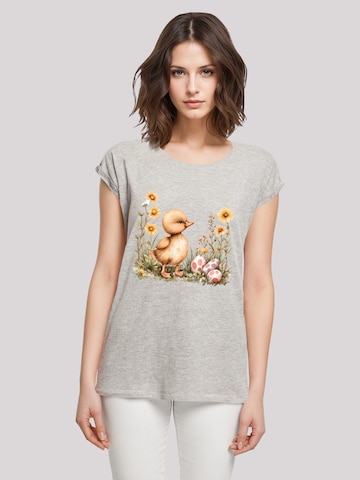 T-shirt 'Niedliche Enten Ostereier' F4NT4STIC en gris : devant