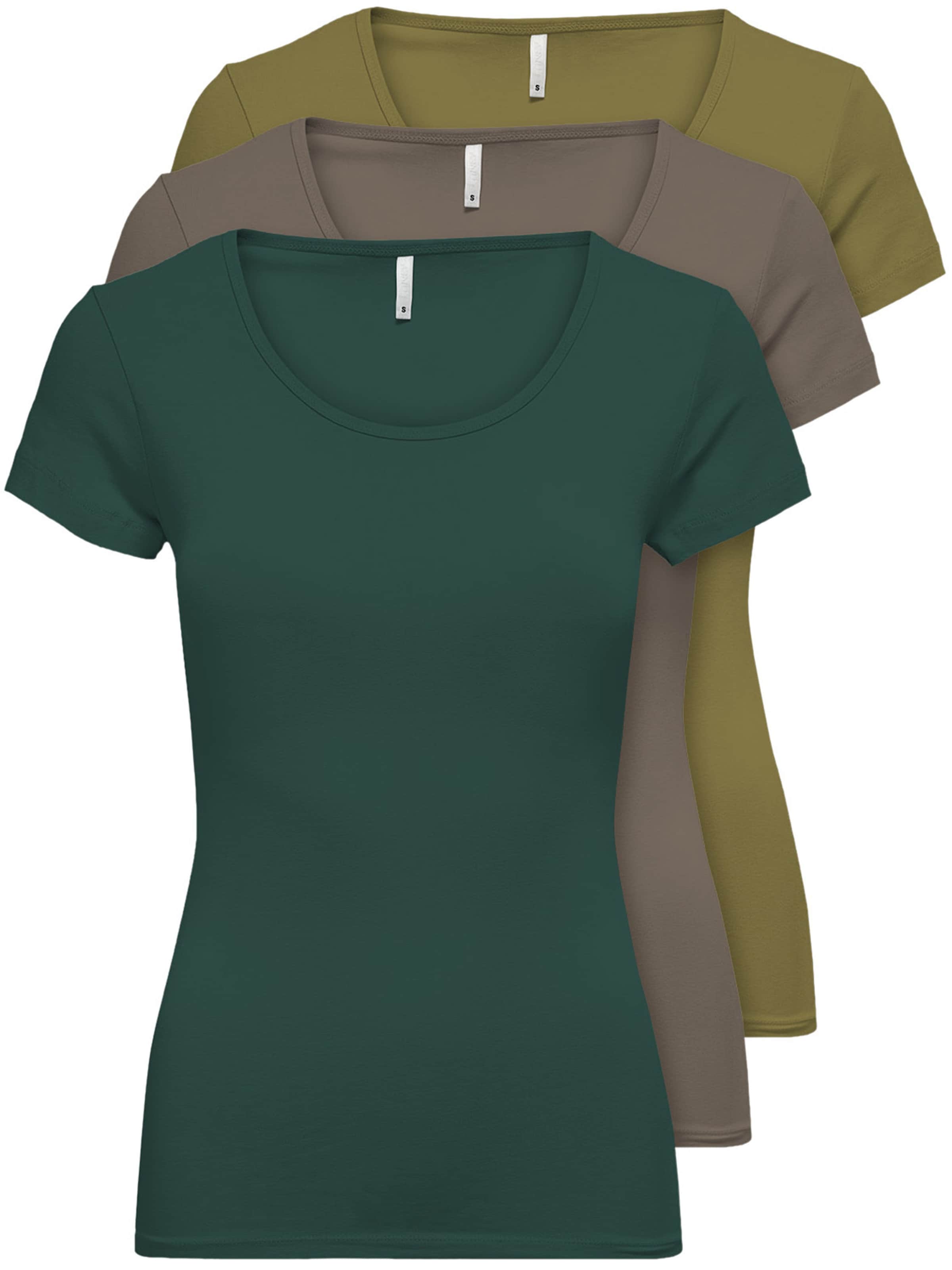 ONLY T-Shirt in Braun: Vorderseite